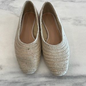 Zara Raffia Ballet Flats. Size 8 or 39.